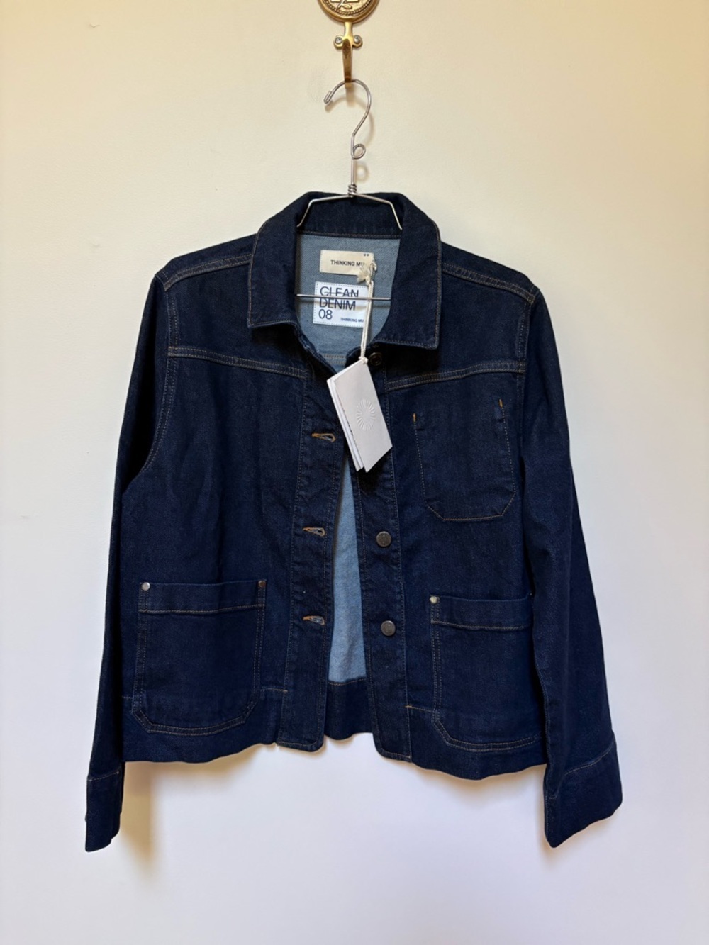 NWT Thinking Mu Debbie Denim Jacket Size Small - Picture 4 of 16